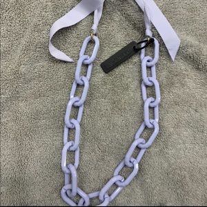 Lavender J Crew link necklace